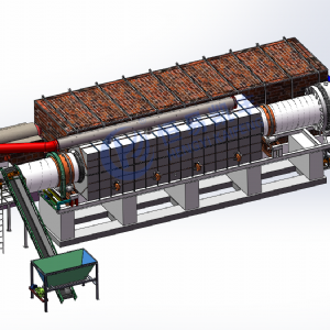 連續式炭化爐,鈉電負極材料炭化回轉窯,炭化爐設備